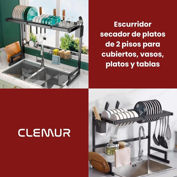 Escurridor 2 Niveles Sobre Fregadero con Accesorios – IBK-SPL017 Escurridor 2 Niveles Sobre Fregadero con Accesorios – IBK-SPL017