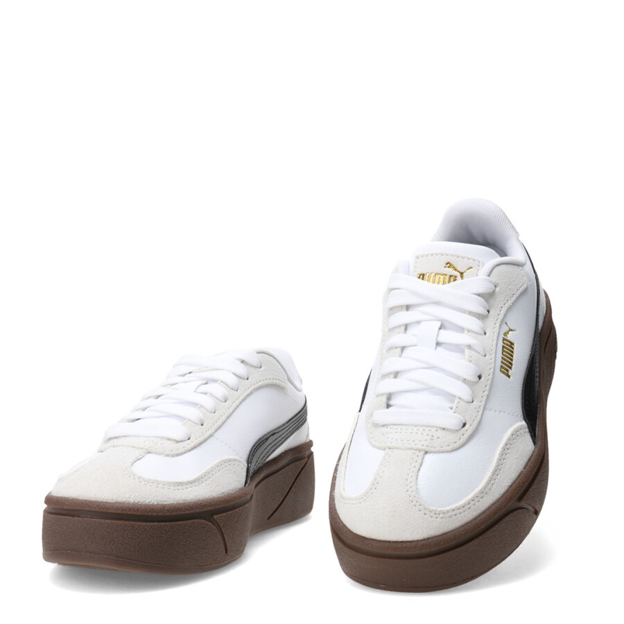 Championes de Mujer Puma Club II Era Platform Blanco - Marrón