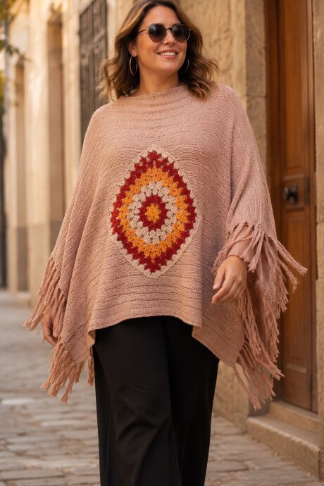 PONCHO ALBA Rosa viejo