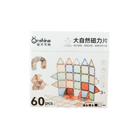 Juego magnético imanes colores tierra 60 piezas Sc