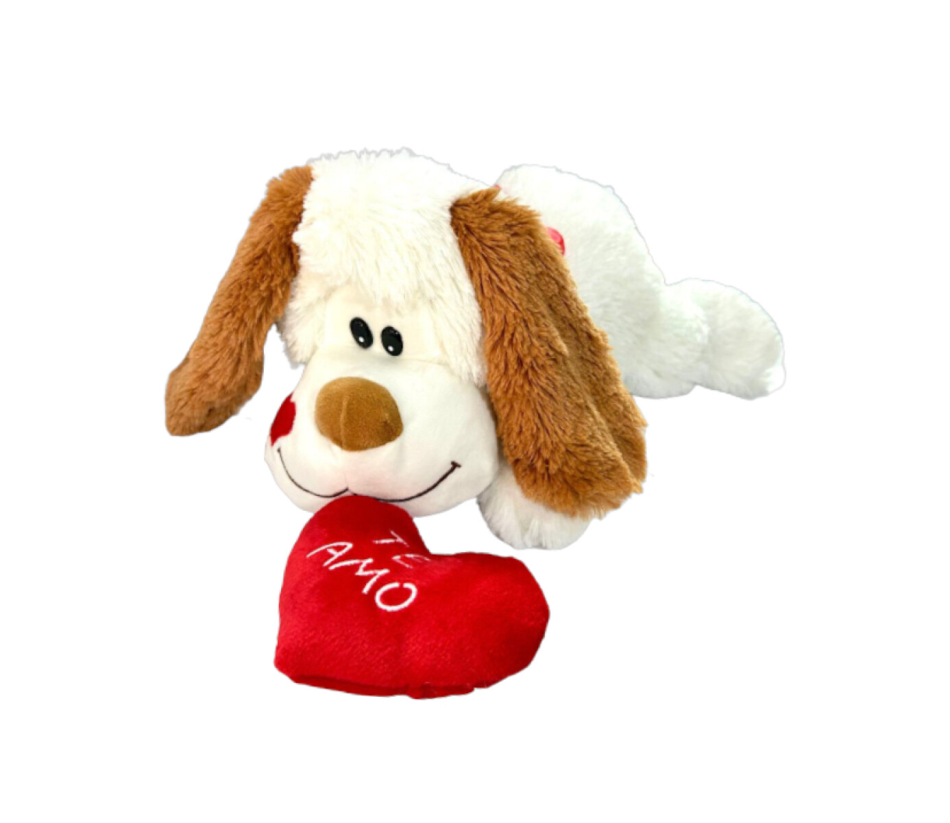 Peluche Perro Acostado con Corazon Phi Phi 