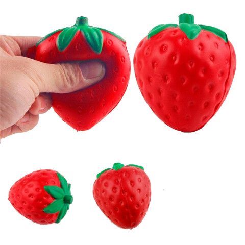 Squishy antiestrés forma fresa Squishy Antiestrés Forma Fresa