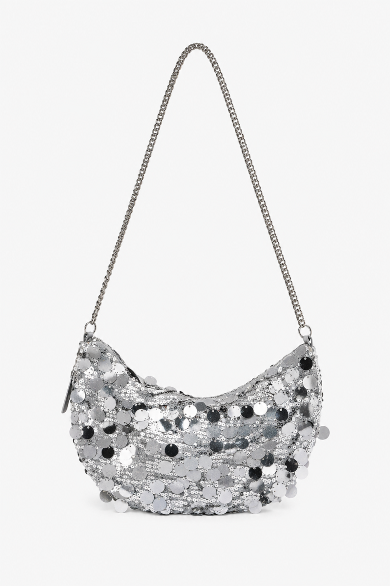 Cartera Sequins - Plateado 