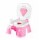 Pelela Infantil Musical y Banquito 2en1 Water c/Tapa Huanger Rosa