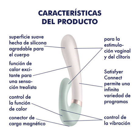Satisfyer Heat Wave Vibrador Bluetooth App Menta