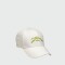 Longchamp-Gorro de algodón bordado Negro con Logo