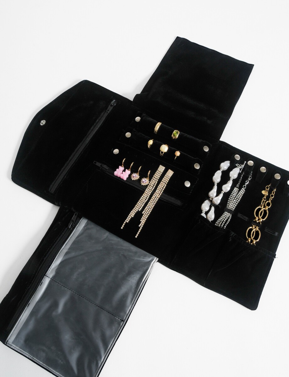 Estuche organizador de bijou - negro 