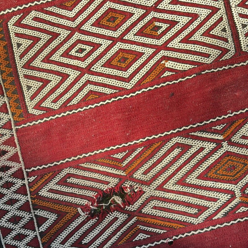Alfombra killim marroqui roja 3,30x1,80 Alfombra killim marroqui roja 3,30x1,80