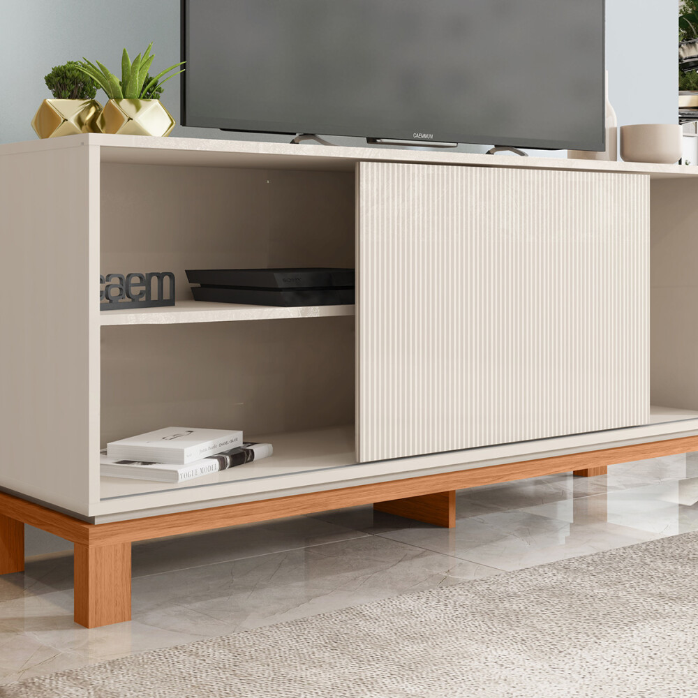 RACK PARA TV MODELO MONDRIAN 1.36 - COLOR OFF WHITE MR/FREIJO Rack Para Tv Modelo Mondrian 1.36 - Color Off White Mr/freijo