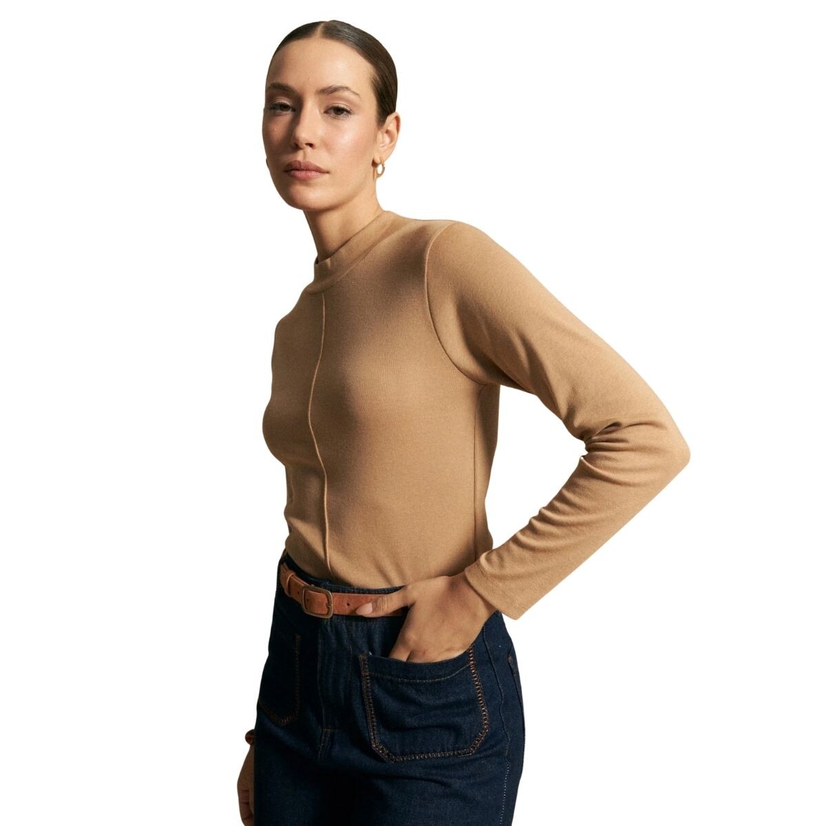 POLERA LAREDO S-XXL - BEIGE OSCU 