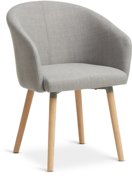 Silla de comedor KLOSTER tela gris claro/roble Silla de comedor KLOSTER tela gris claro/roble