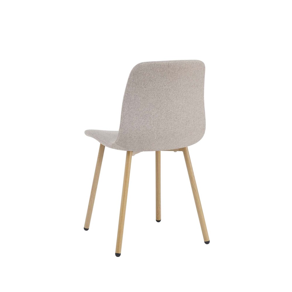 SILLA DE COMEDOR METAL-Y-TELA MARRON CLEO
