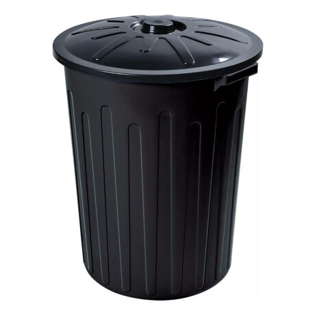 Cesto Recipiente 65l Tacho Para Residuos Basura Negro Negro