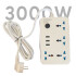 Zapatilla Alargue Adaptador Universal Treqa Pl-503 ZATAPILLA ALARGUE TREQA 3USB PL-503