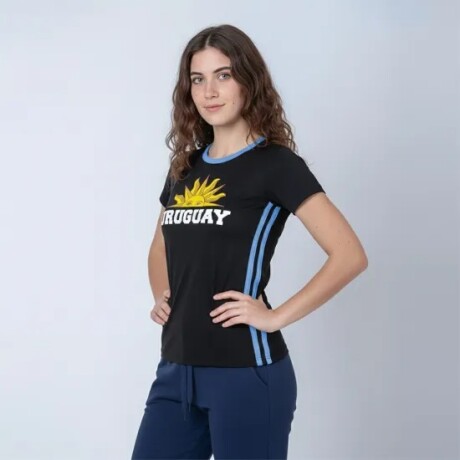 CAMISETA DE DAMA SOL UY NEGRO CE-DASOLUY-02 TALLE 3XL NEGRO