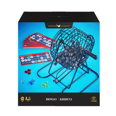 Bingo Clásico con bolillero metálico Bingo Clásico con bolillero metálico