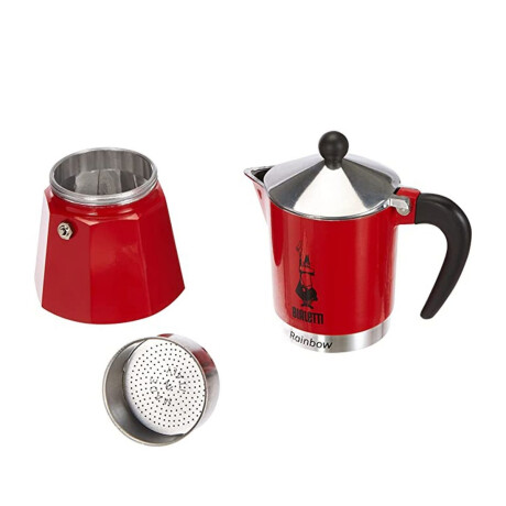 Cafetera Moka Rainbow Roja 130ml Bialetti Cafetera Moka Rainbow Roja 130ml Bialetti