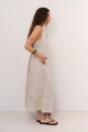 VESTIDO LINO VIVI BEIGE