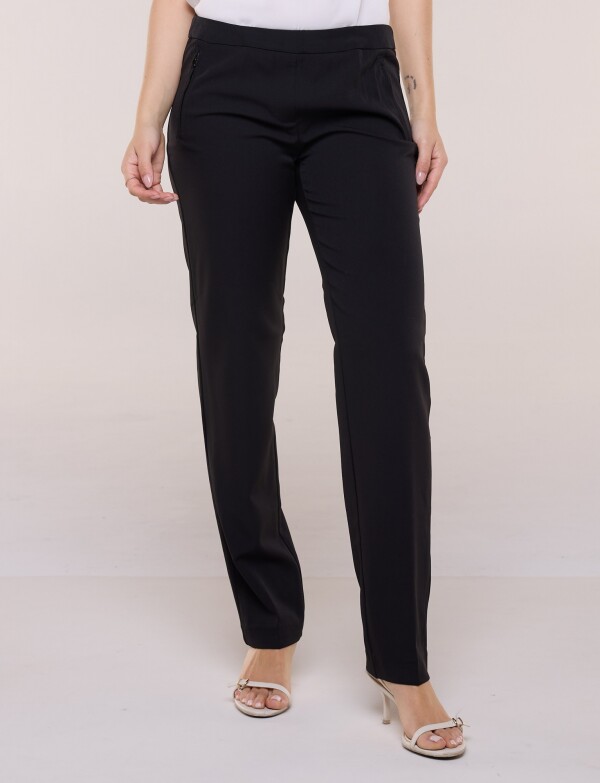 Pantalón Cigarette Wrinkle Resistant NEGRO