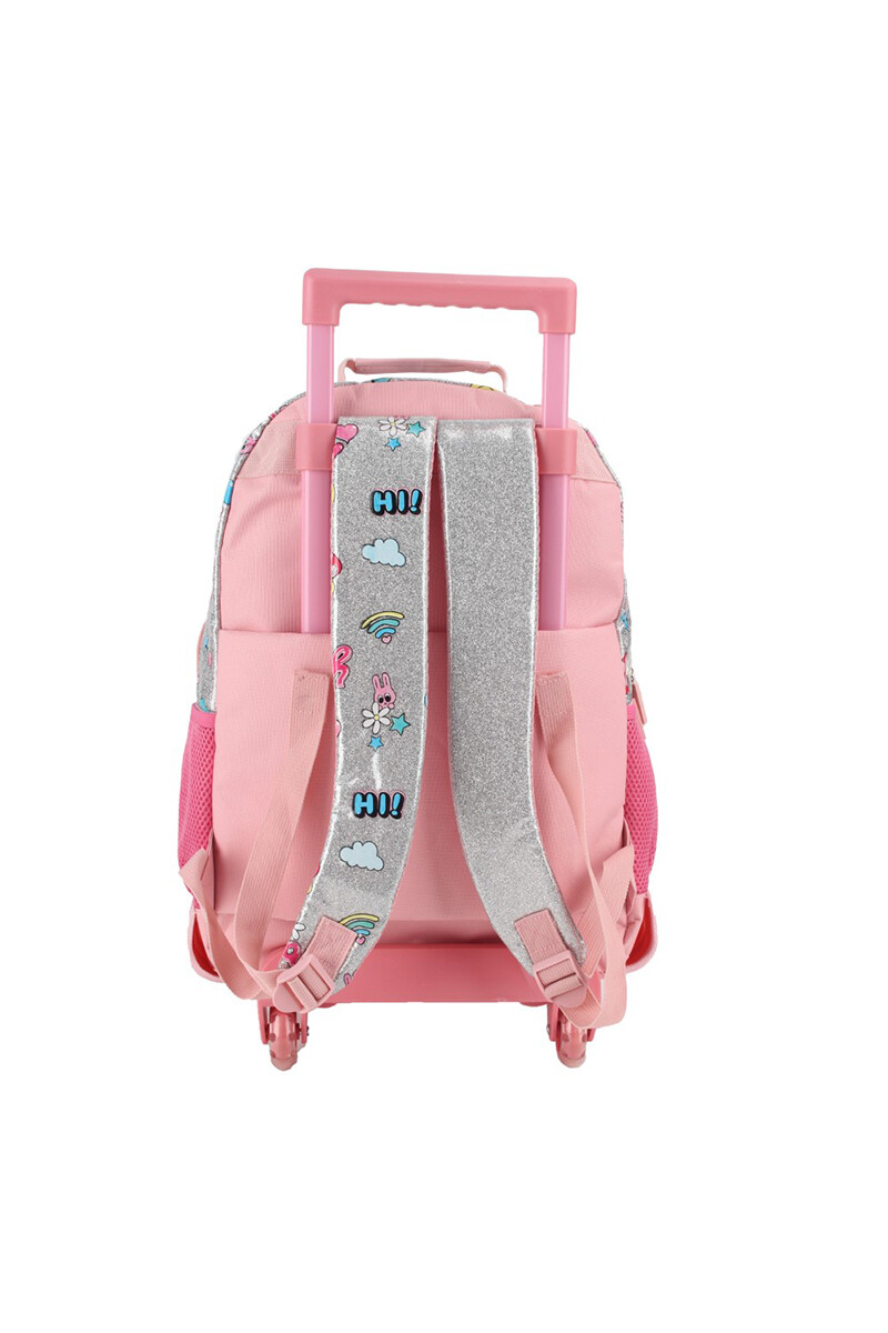 Mochila escolar con ruedas Yeah Multicolor