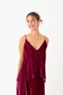 TOP BRETEL FINO EN VELVET Rosa