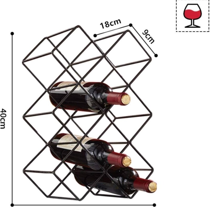 Vinera hierro para 8 botellas Vinera hierro para 8 botellas