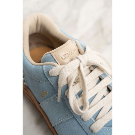 Zapatilla Gamuza Celeste