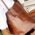 Leather Tote Bag Chocolate