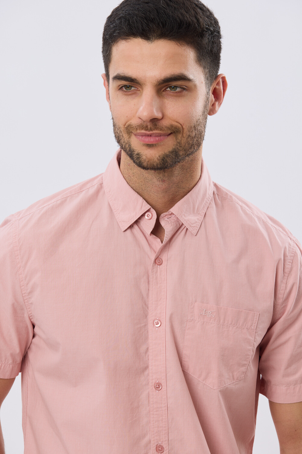 CAMISA LISA DE ALGODÓN Rosa