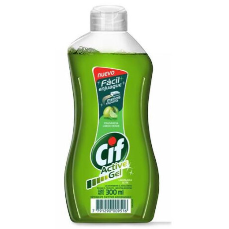 DETERGENTE LAVAVAJILLA CIF ACT. GEL 300 ML LIMA DETERGENTE LAVAVAJILLA CIF ACT. GEL 300 ML LIMA