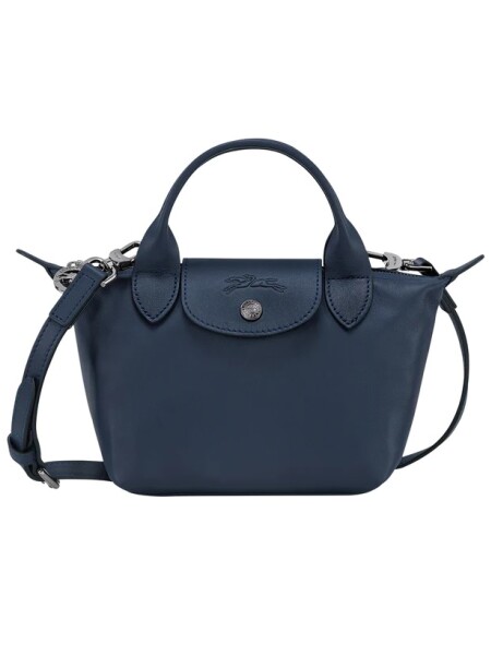 Longchamp -Cartera mini de cuero, Le pliage Xtra Azul