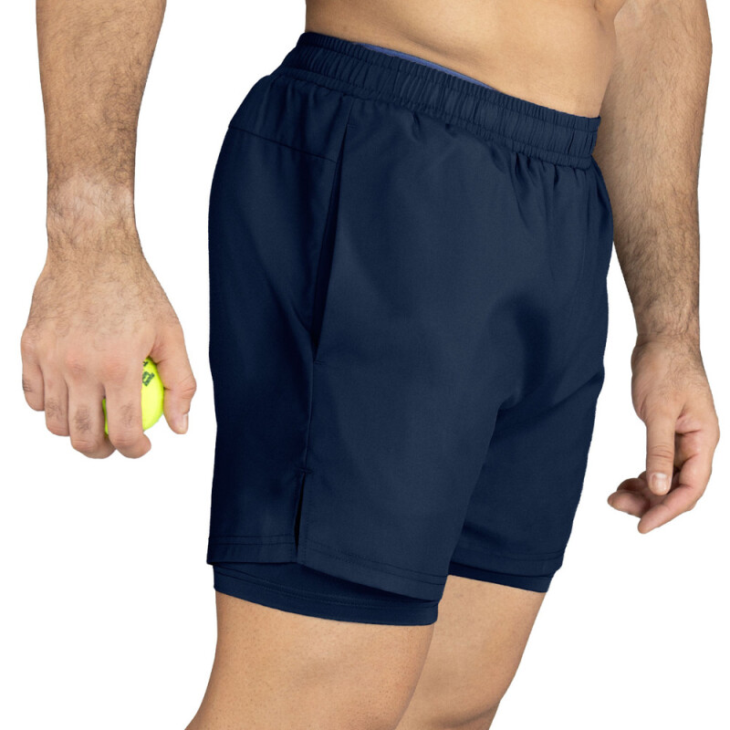 SHORT MEN POLY VERLAST 2-IN-1 URBAN 5"-NA AZUL NAVI