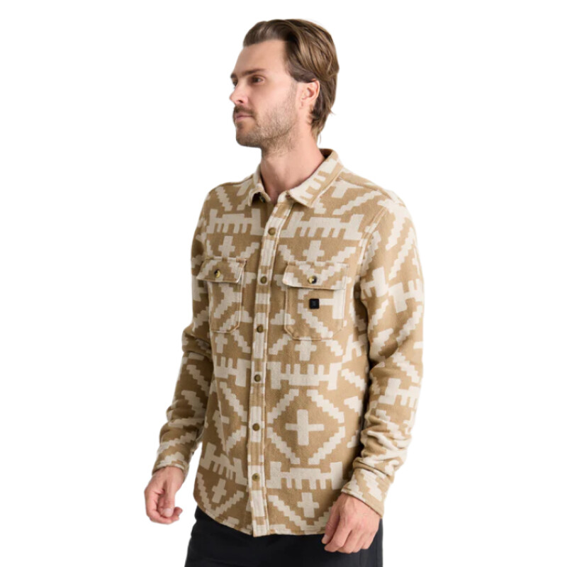 Camisa Roark Nordsman Jacquard - Marrón Camisa Roark Nordsman Jacquard - Marrón