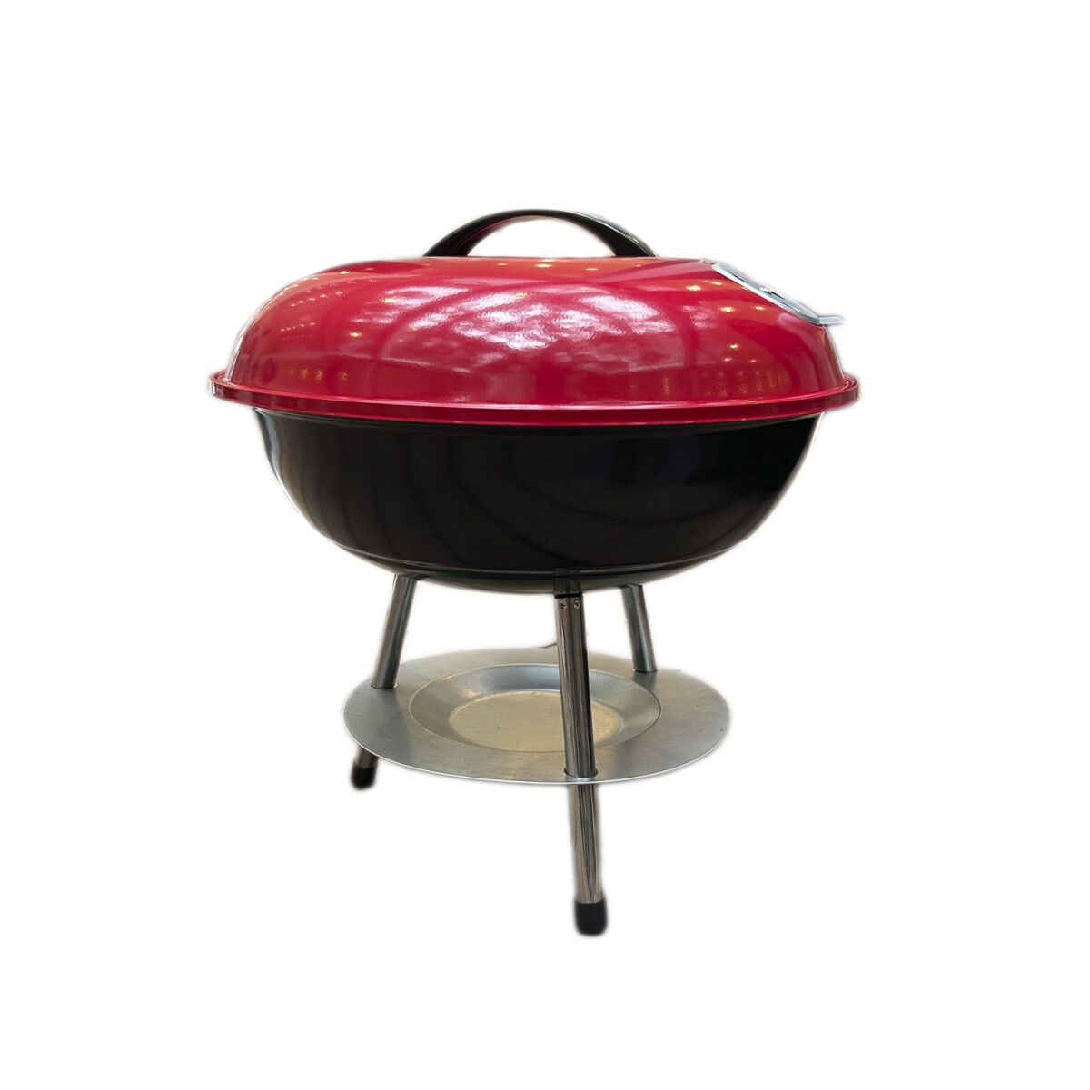 Parrillero Portátil Rojo - 28cm Diámetro 