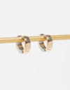Aros Argollas Metal Aros De Metal - Combinacion Bicolor