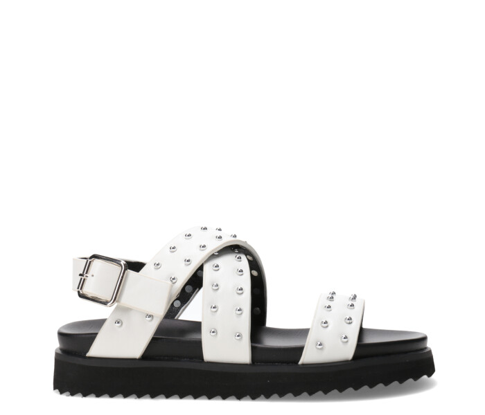 Sandalias de Niña MINI Miss Carol PELLY con tachas Blanco