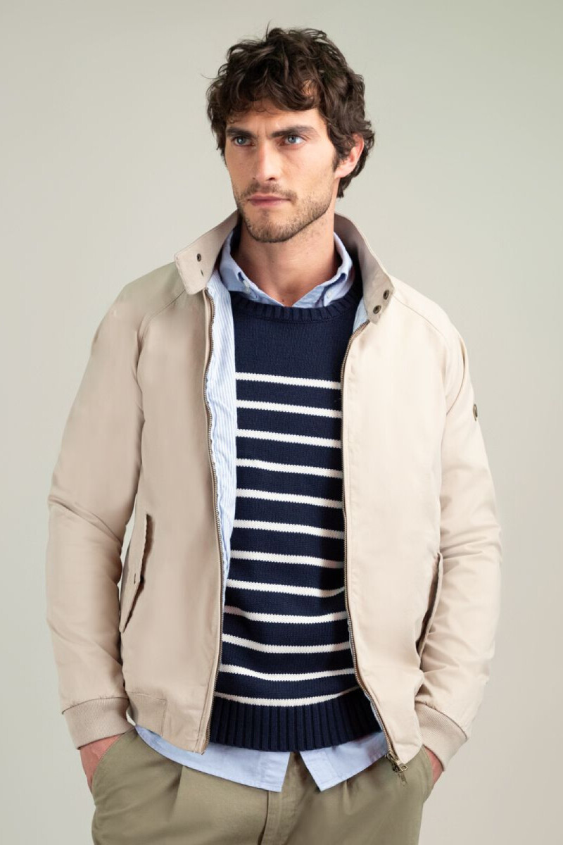Cazadora Harrington Beige