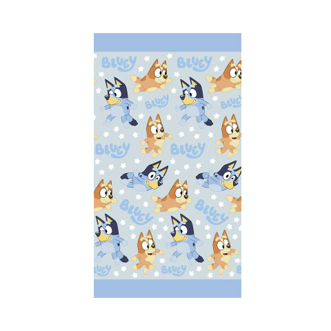 Colcha Infantil Bluey 1 Plaza 100% Microfibra AZUL PIEDRA