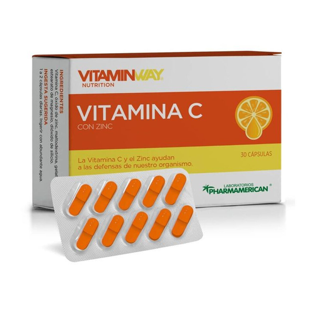 Vitaminway Vitamina C + Zinc x30 Cap 