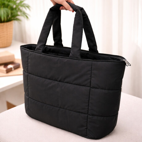 Bolso Tote Bag Puffer Negro