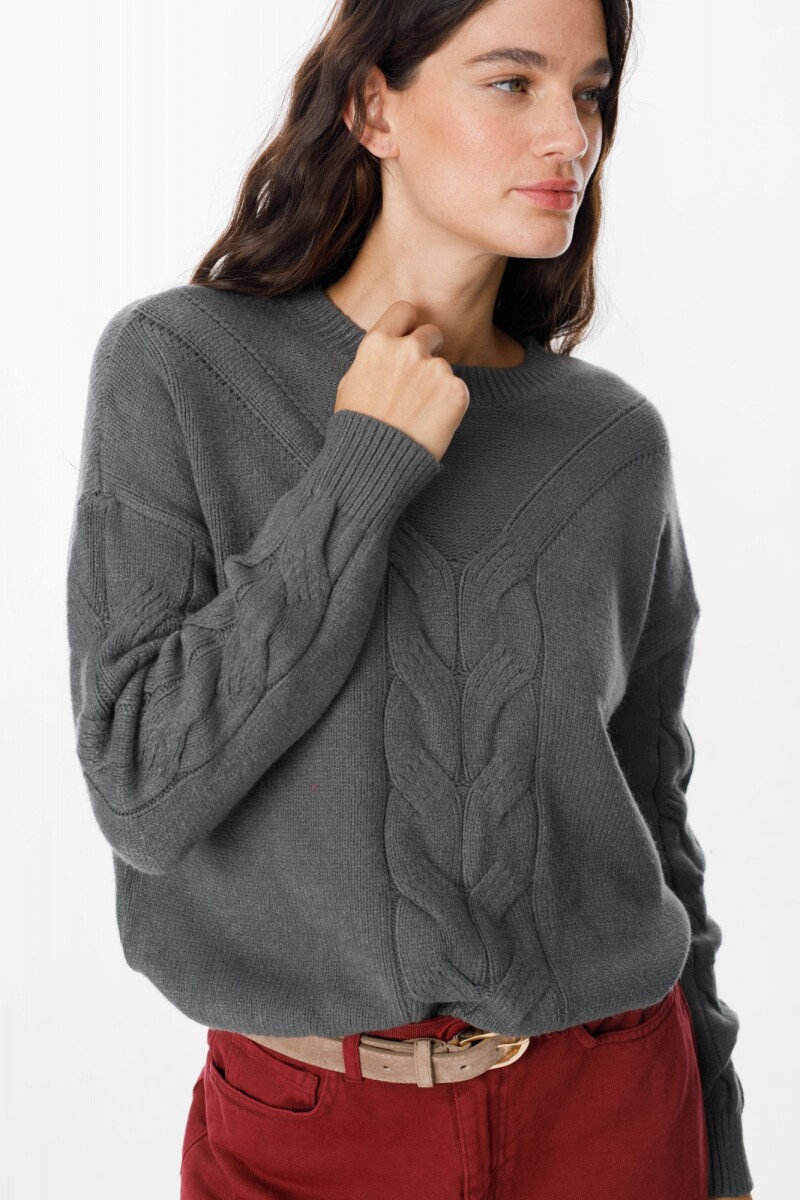 Sweater Hiedra Verde Oliva