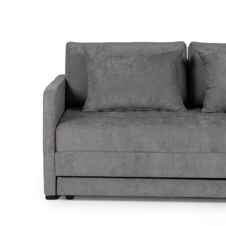 Sofá Cama Quito - 176 - Tela Microfibra TC1011 (Grafito)