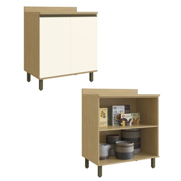 Cocina modulada 2.70 mt Louro/Freijo - Nueva Dubai Cocina modulada 2.70 mt Louro/Freijo - Nueva Dubai