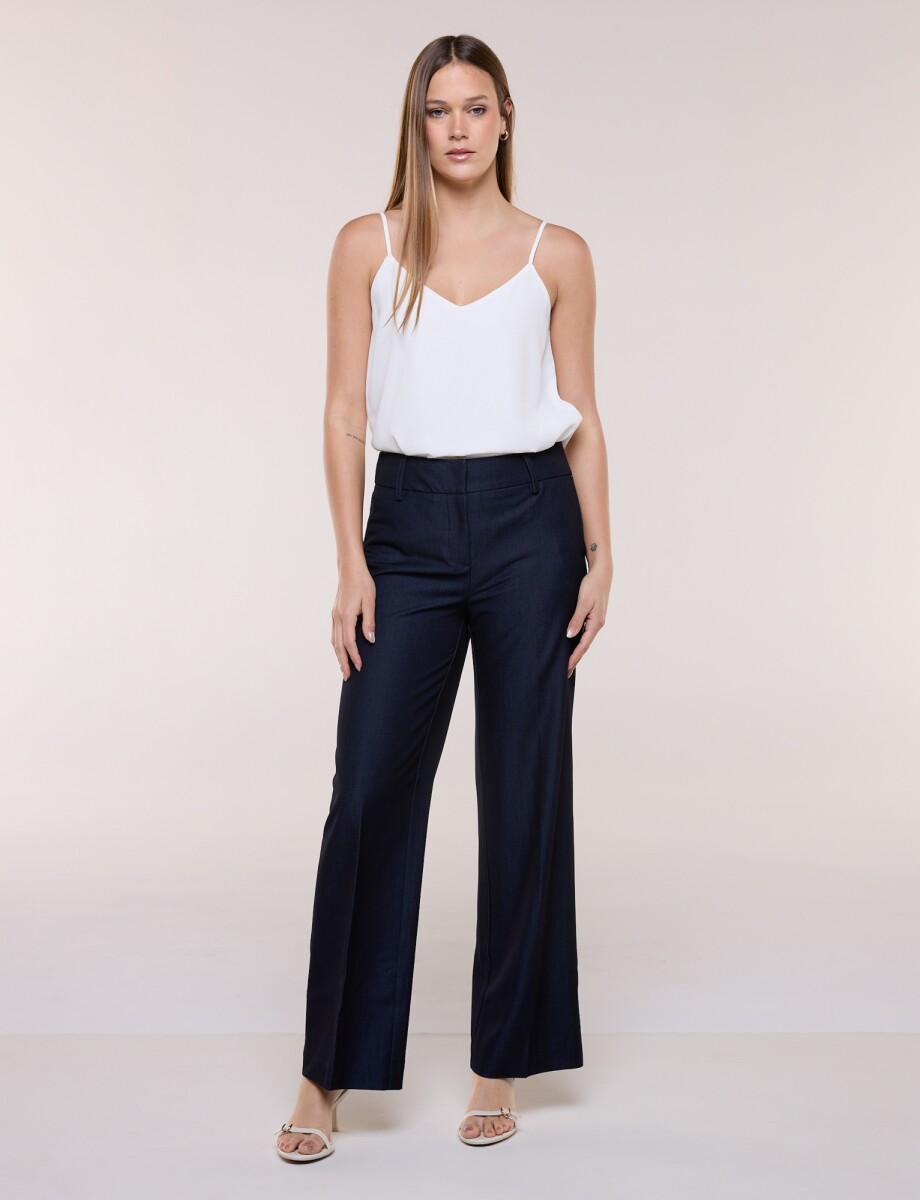 Pantalon Career Denim - Marino 