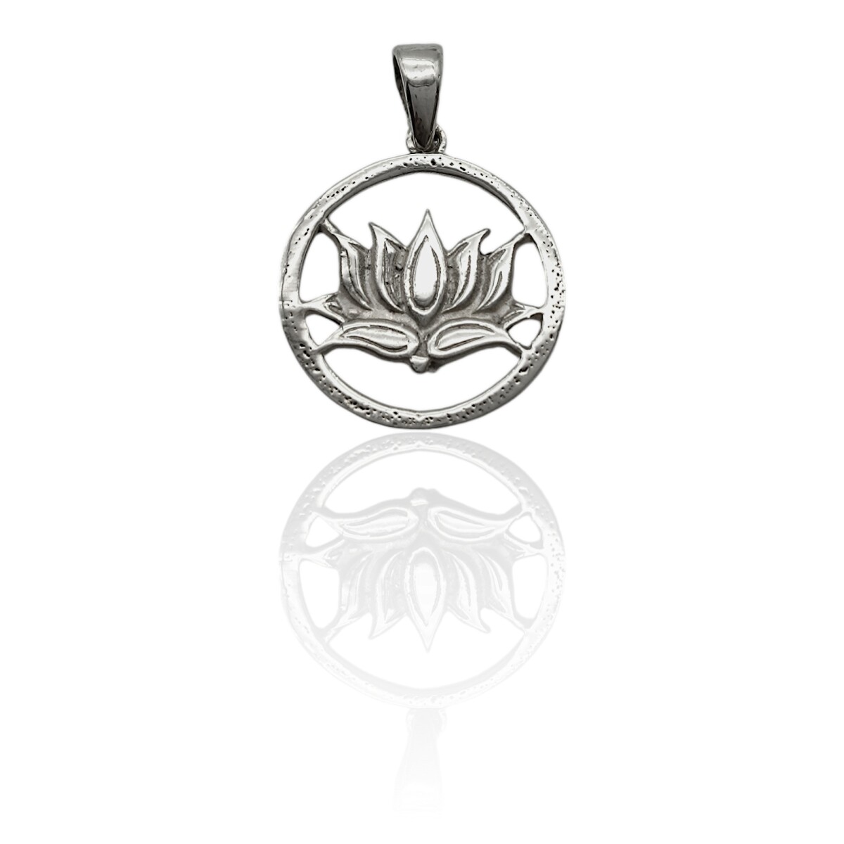 Dije Colgante Flor de Loto-Plata 925-Sin Piedra-CP3253 - sinpiedra 