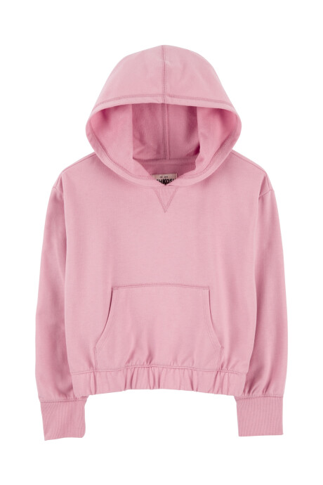 Canguro de algodón con felpa, rosado Sin color