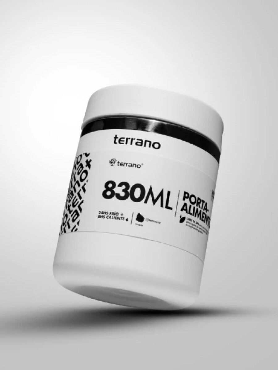 CONTENEDOR DE ALIMENTOS TERRANO 830ML - BLANCO 