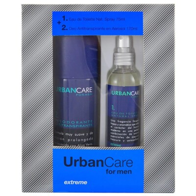 Pack Urban Care Extreme Edt 75 Ml. +antitranspirante 158 Ml. Pack Urban Care Extreme Edt 75 Ml. +antitranspirante 158 Ml.