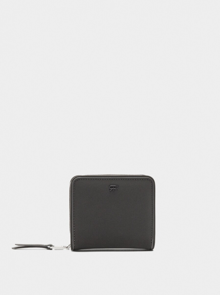 Cartera De Textura Suave S - negro 