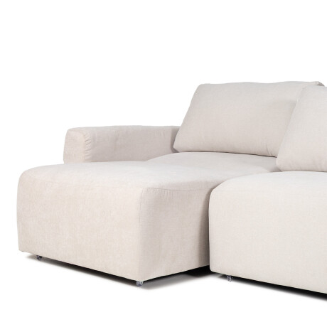 Sofá Modular Empeiro (Retráctil) - Tela Microfibra - 3 módulos AA-10 (Beige)